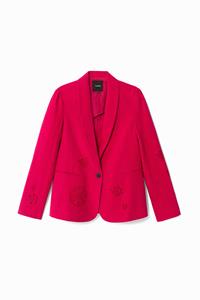 Desigual Gestanste fuchsia blazer - RED