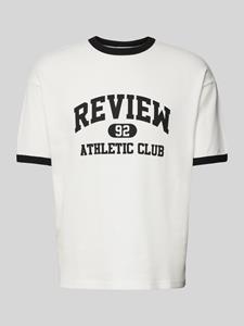 REVIEW T-shirt met ribboorden