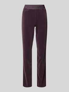 Marc Cain Stoffen broek met elastische band met logo