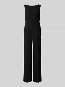 Vera Mont Slim fit jumpsuit met strikceintuur