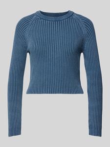 Vero Moda Regular fit gebreide pullover met verwassen look, model 'REAL'