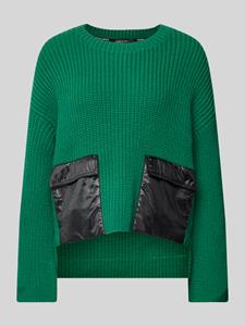 Marc Cain Wollen pullover met vaste mouwomslagen