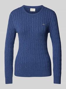 Gant Gebreide pullover met labelstitching