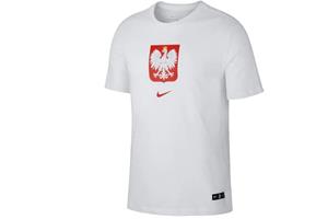 Nike Poland Evergreen Crest Tee, Mens white T-shirt