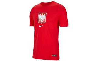 Nike Poland Evergreen Crest Tee, Mens red T-shirt