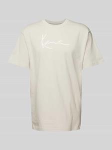 Karl Kani T-shirt met labelprint, model 'Signature'