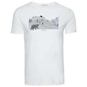 GreenBomb  Animal Bearland Guide T-Shirt Cotton - T-shirt, wit