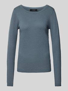 Vero Moda Regular fit gebreide pullover met ronde hals, model 'CARE STRUCTURE'