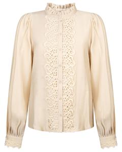 Aaiko Blouse lange mouw ie uni vis 48