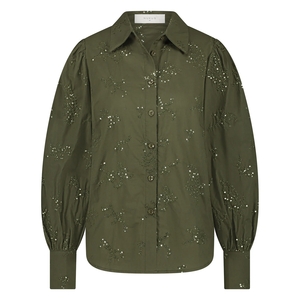 Nukus Fw240463 37 preston blouse burned olive