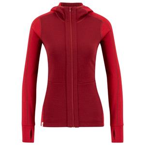 Ulvang  Women's Peak Field Hooded Full Zip Midlayer - Wollen vest, rood