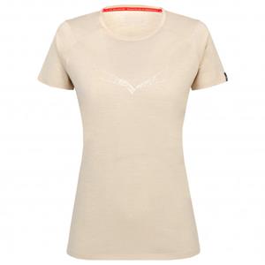 Salewa  Women's Pure Eagle Sketch All Mountain T-Shirt - Merinoshirt, beige