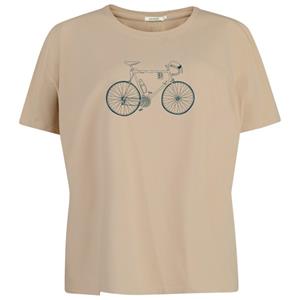 GreenBomb  Women's Bike Classic Feel T-Shirt Cotton - T-shirt, beige