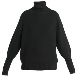 Icebreaker  Women's Seevista Funnel Neck Sweater - Merinotrui, zwart