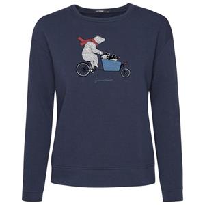 GreenBomb  Women's Bike Cargo Bear Canty Pullover Cotton - Trui, blauw