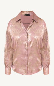 The Musthaves Gouden Detailed Blouse Dust Roze