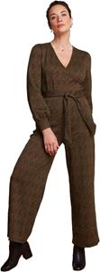 King Louie Zita jumpsuit ruby jacquard black