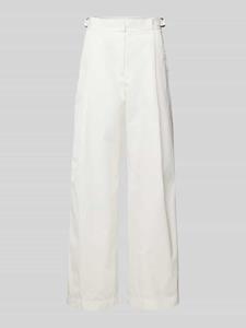 Emporio Armani Flared stoffen broek met bandplooien