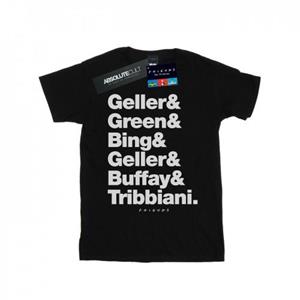 Friends Vrienden heren achternamen tekst T-shirt