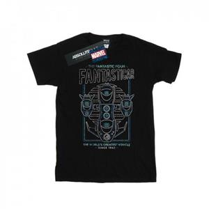 Marvel Heren Fantastic Four Fantasticar Neon T-shirt