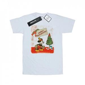 Disney Heren Mickey Mouse Vintage Kerst T-shirt