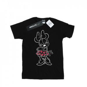 Disney Heren Minnie Mouse Outline Polka Dot T-shirt