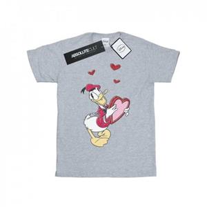 Disney Heren Donald Duck Love Heart T-shirt