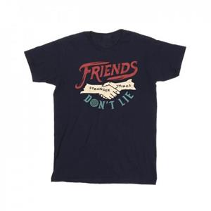 Pertemba FR - Apparel Netflix Heren Stranger Things Friends DonÂ't Lie Hands T-shirt