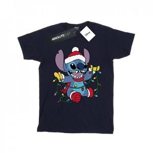 Disney Heren Lilo en Stitch kerstverlichting T-shirt