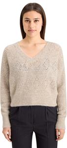 Scotch & Soda Boucl v-neck relaxed pullover oatmeal melange