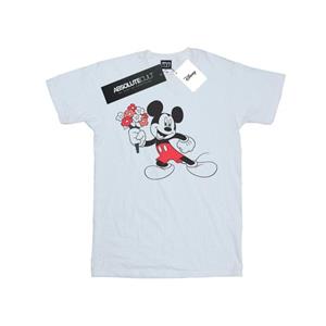 Disney Heren Mickey Mouse Bloemen T-shirt