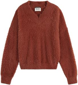 Scotch & Soda Fluffy v-neck relaxed pullover