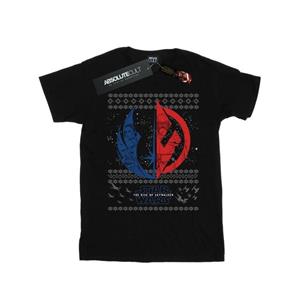 Star Wars Mens The Rise Of Skywalker Christmas Split Symbol T-Shirt