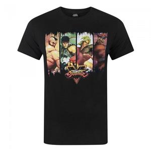 Street Fighter officieel heren karakterpanelen T-shirt