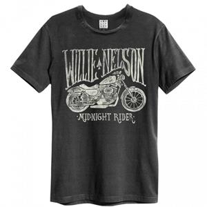 Amplified Versterkt Willie Nelson Midnight Rider T-shirt voor heren