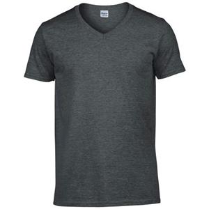 Gildan Heren Heather T-shirt met V-hals