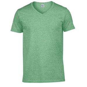 Gildan Heren Softstyle T-shirt met V-hals