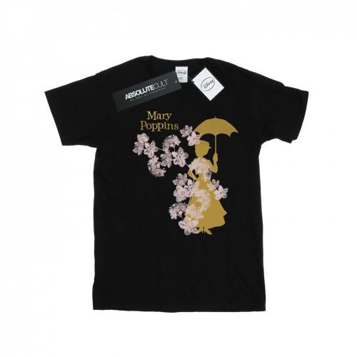 Disney heren Mary Poppins bloemensilhouet T-shirt