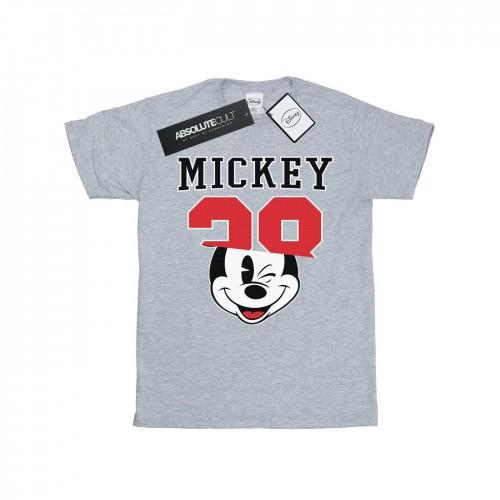 Disney Heren Mickey Mouse Split 28 T-shirt L grijs