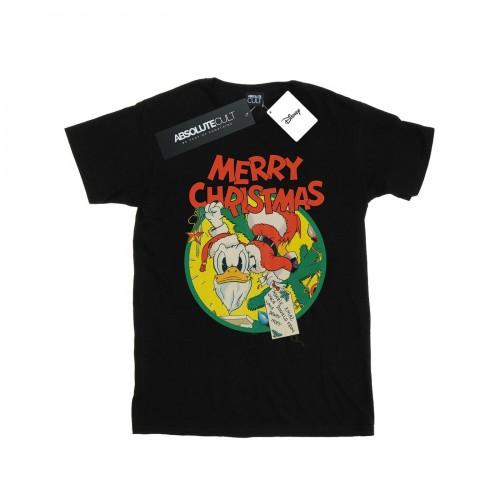 Disney Heren Donald Duck Vrolijk Kerst T-shirt