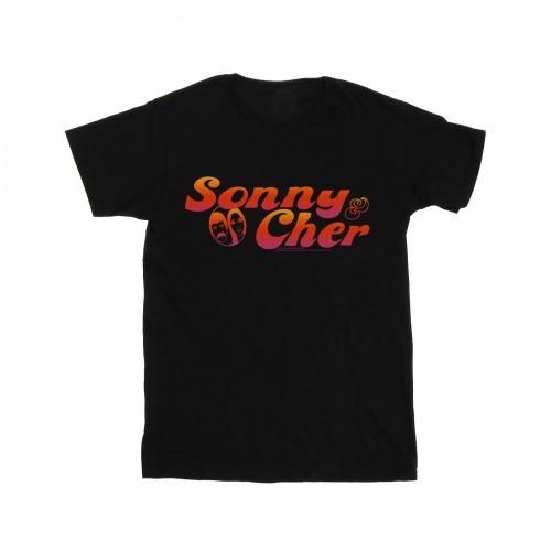 Pertemba FR - Apparel Sonny & Cher Heren T-shirt met gradiëntlogo