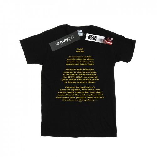 Star Wars Mens A New Hope Opening Crawl T-Shirt