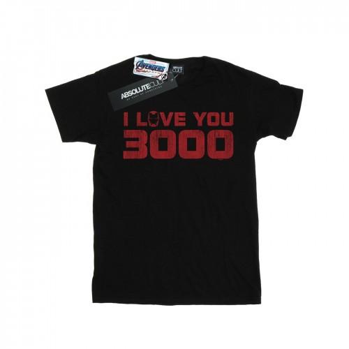 Marvel Heren Avengers Endgame I Love You 3000 Distressed T-shirt