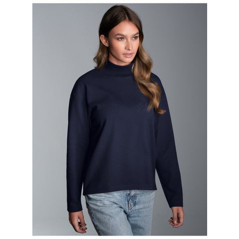 Trigema Sweatshirt  Sweatshirt met opstaande kraag