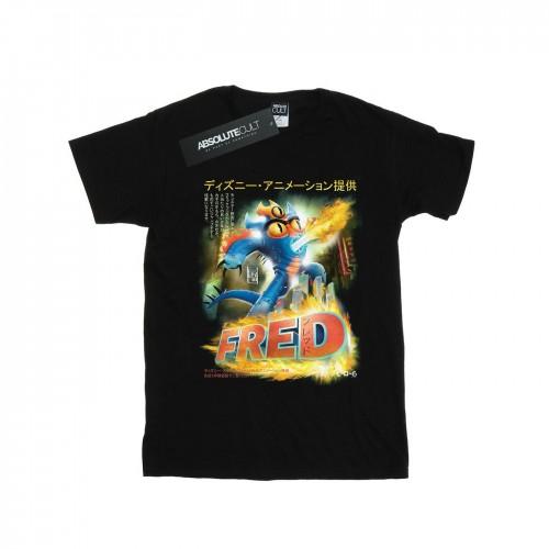 Disney Heren Big Hero 6 Fred Anime Poster T-shirt