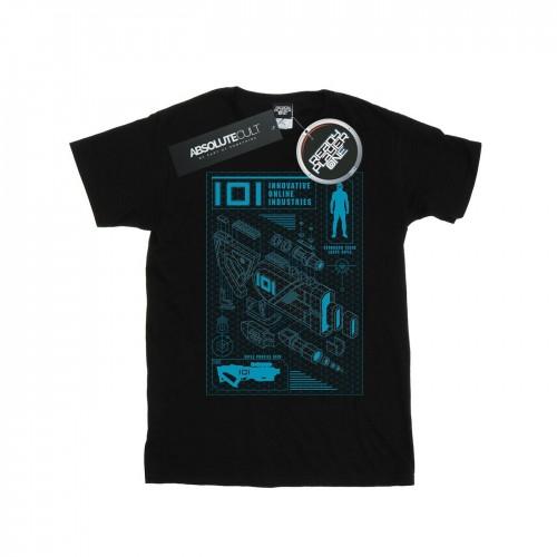 Ready Player One Heren IOI Laser Rifle blauwdruk T-shirt