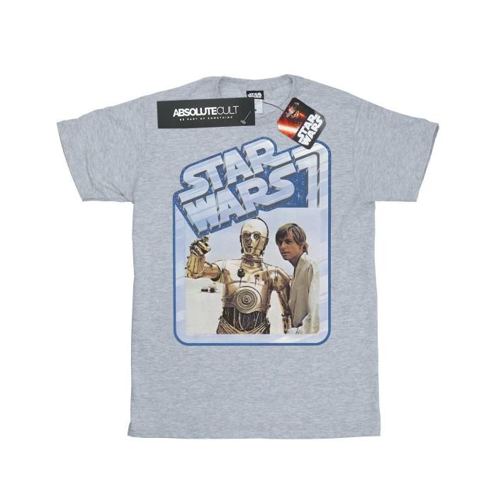 Star Wars Mens Luke Skywalker And C-3PO T-Shirt