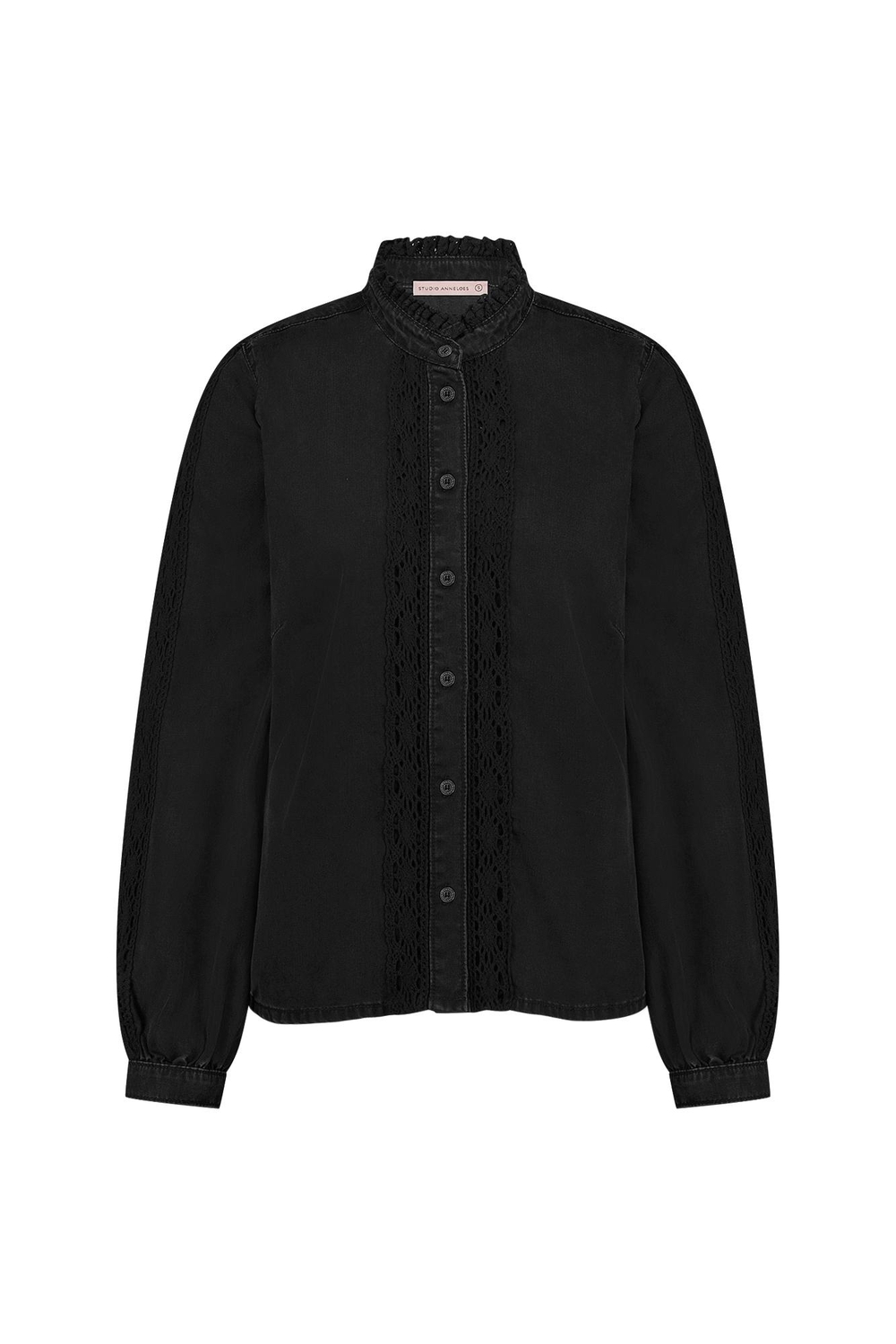 Studio Anneloes Female Blouses Lourdes Denim Blouse 11895