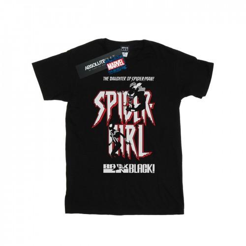 Marvel heren spider-girl terug in zwart T-shirt