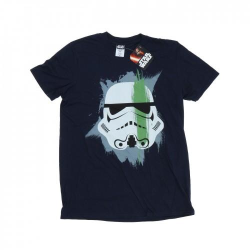 Star Wars Mens Stormtrooper Paint Stroke T-Shirt